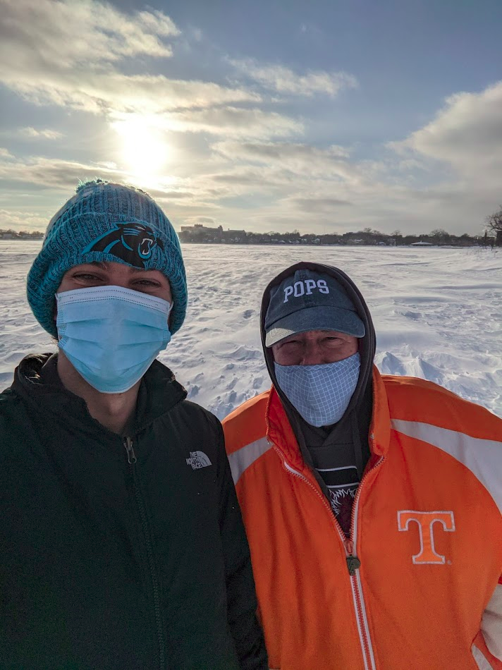 Selfie Frozen Lake Monona